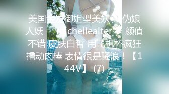 美国金发御姐型美妖 TS伪娘人妖❤️michellealter❤️颜值不错 皮肤白皙 用飞机杯疯狂撸动肉棒 表情很是骚浪！【144V】 (7)