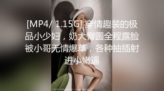 [MP4/ 1.15G] 穿情趣装的极品小少妇，奶大臀圆全程露脸被小哥无情爆草，各种抽插射进小嫩逼