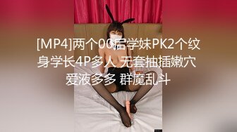 [MP4]两个00后学妹PK2个纹身学长4P多人 无套抽插嫩穴 爱液多多 群魔乱斗