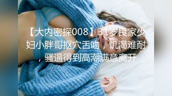 【大内密探008】31岁良家少妇小胖哥抠穴舌吻，饥渴难耐，骚逼得到高潮满意离开