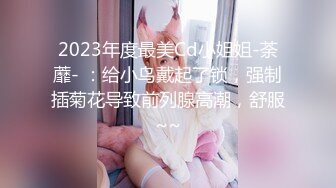 2023年度最美Cd小姐姐-荼蘼- ：给小鸟戴起了锁，强制插菊花导致前列腺高潮，舒服~~